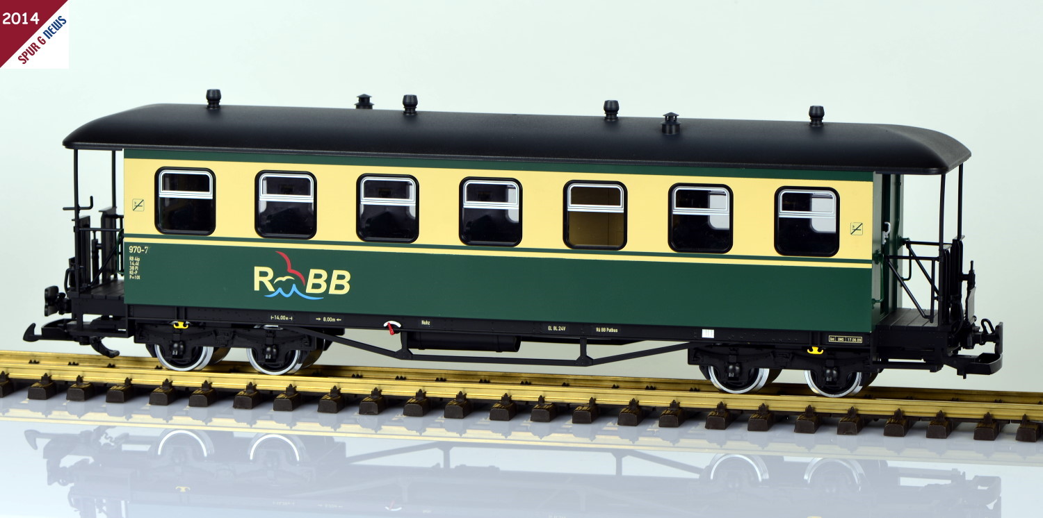 LGB Neuheit 2014 - Art.Nr. 35359 - Wagen Set der Rgenschen Bder Bahn - RBB Nr. 970-760 und Nr. 970-782