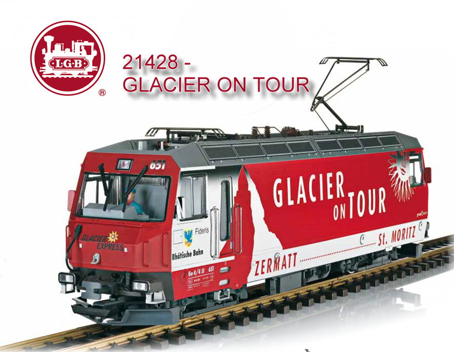 LGB Art. Nr. 21428 - Glacier on Tour - Ge 4/4 III der RhB