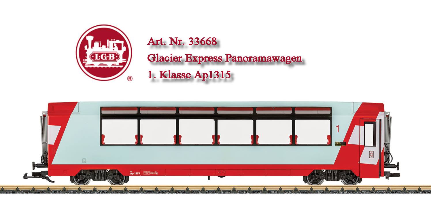 LGB Art. Nr. 33668 - GEX Panoramawagen 1. Klasse - Bereits ausverkauft. 