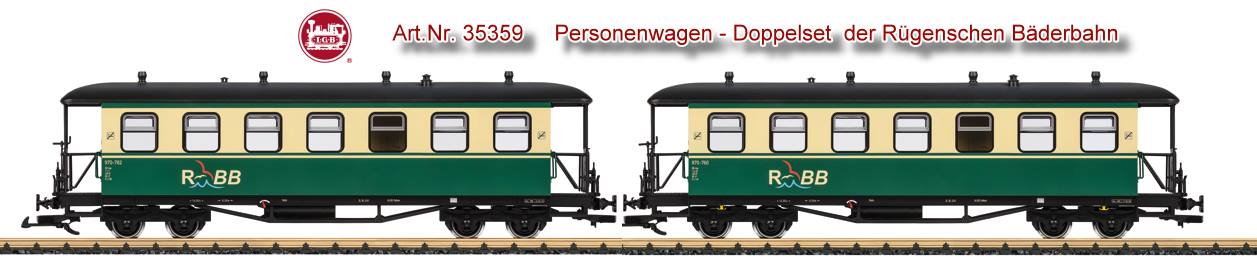 Passend zu den anderen Modellen der RBB wie z.B. der Dampflok 28005 oder dem Wagenset 35359 oder dem Personenwagen 35357.