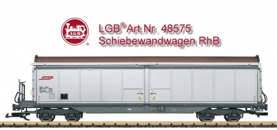 LGB Art. Nr. 48575 RhB Schiebewandwagen Haik-v - kleine RhB Logo
