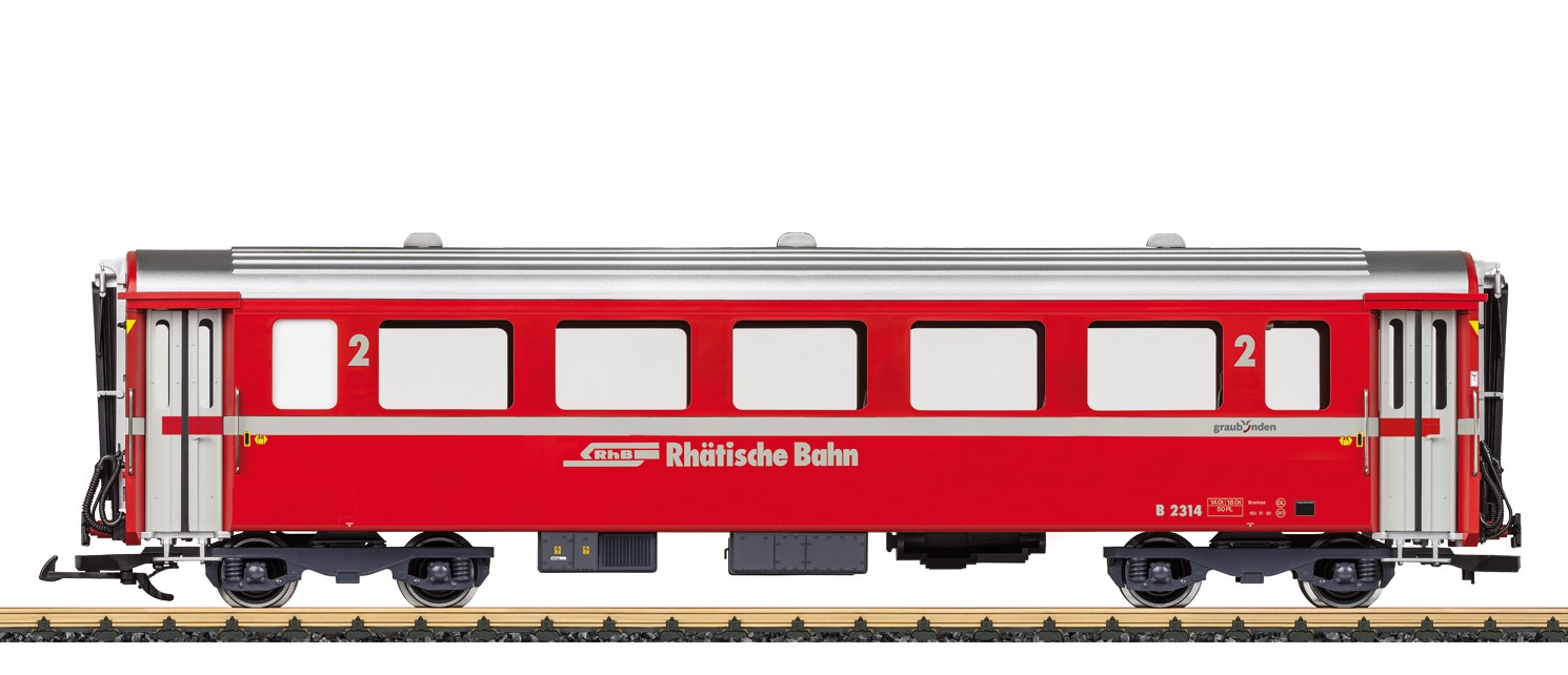 LGB Artikel Nr. 30676 - Modell eines RhB Einheitswagen EW 1 - II. Klasse - Wiederauflage 