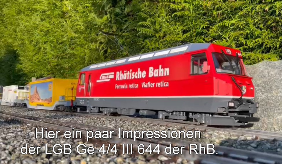 Impressionen der RhB Ge 4/4 III im Original und Modell. 