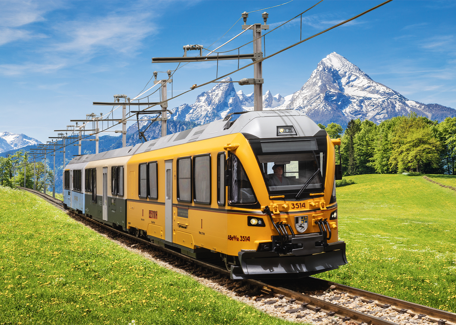 Modell des Ahnenzuges in herrlicher Kulisse - Produktfoto von LGB