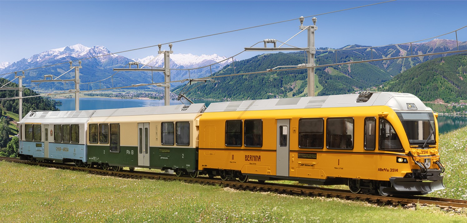 Modell des Ahnenzuges in herrlicher Kulisse - Produktfoto von LGB