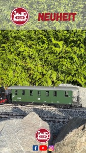 In der Auslieferung: LGB Artikel 36371 - DR Personenwagen  DR Gepckwagen Bauart KD Nr. 970-563