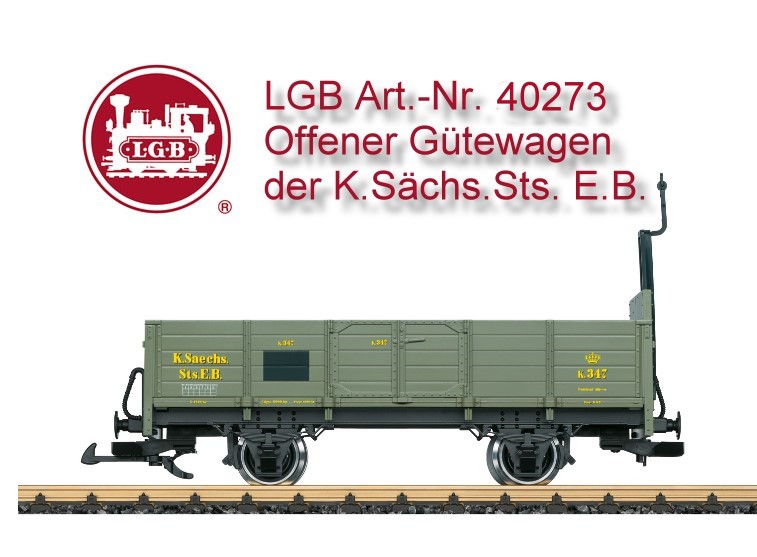 Offenen schsischen Gterwagen K 347 der EP. I und EP. VI. Originalgetreue Farbgebung und Beschriftung. Wagen gehrt dem Verkehrsmuseum Dresden und steht aktuell in Zittau. Metallradstze. Lnge ber Puffer 30 cm.