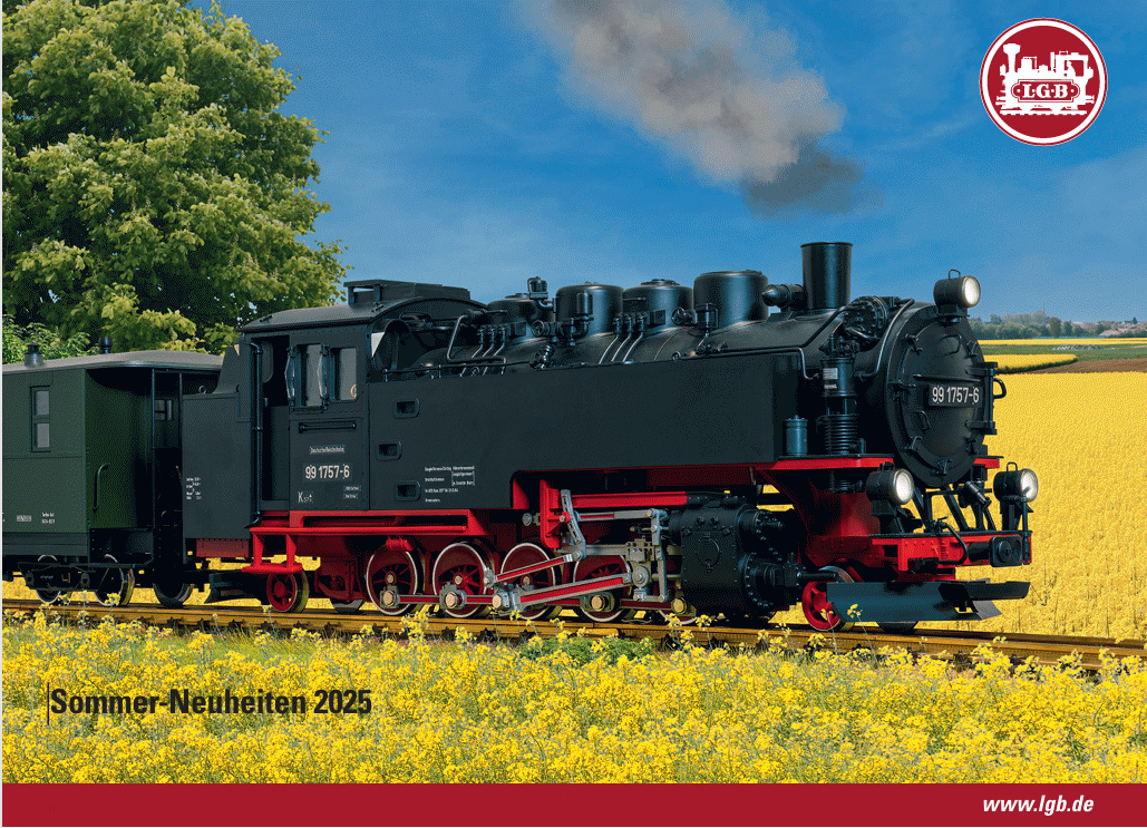 Titelbild des LGB Sommer-Neuheiten 2025 Prospektes. 21484
