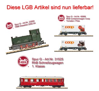 LGB Neuheiten 2025 - jetzt lieferbar! 