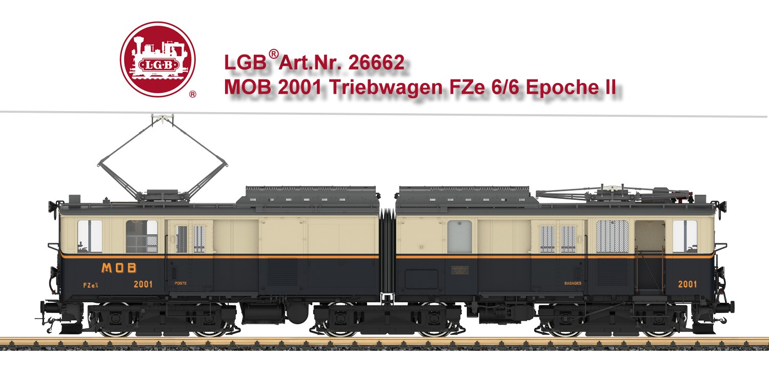  Triebwagen FZe 6/6 Ep. II | Spur G - Art.Nr. 26662 - Triebwagen FZe 6/6 Epoche II