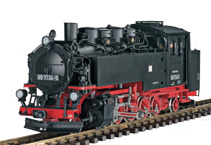 LGB Herbstneuheit 2026 - Art. Nr. 21486 - DR Dampflok 99 1734-5 SDG Modell der Schmalspurdampflok 99 1734-5 der SDG (eine Lok der Baureihe 99.73-76, ehem. s�chsische VII K), originalgetreu farbgegeben und beschriftet gem�� der Epoche VI. 