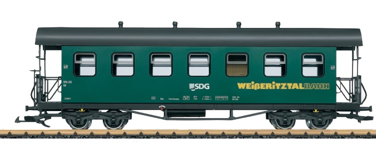 LGB Art. Nr. 31390 - SDG Personenwagen KB 970-253 Wei�eritztalbahn