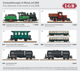 LGB - Auslieferung Juli 2026