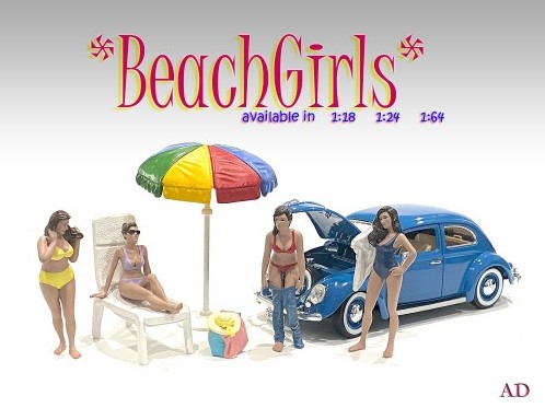 Beach Girls - 4 junge Damen und ein Zubehörset - Neuheit 2022
