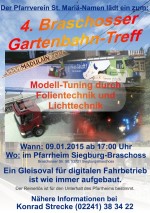 4. Braschosser Gartenbahn-Treffen am 09.01.2015 im Pfarrheim Siegburg-Braschoss