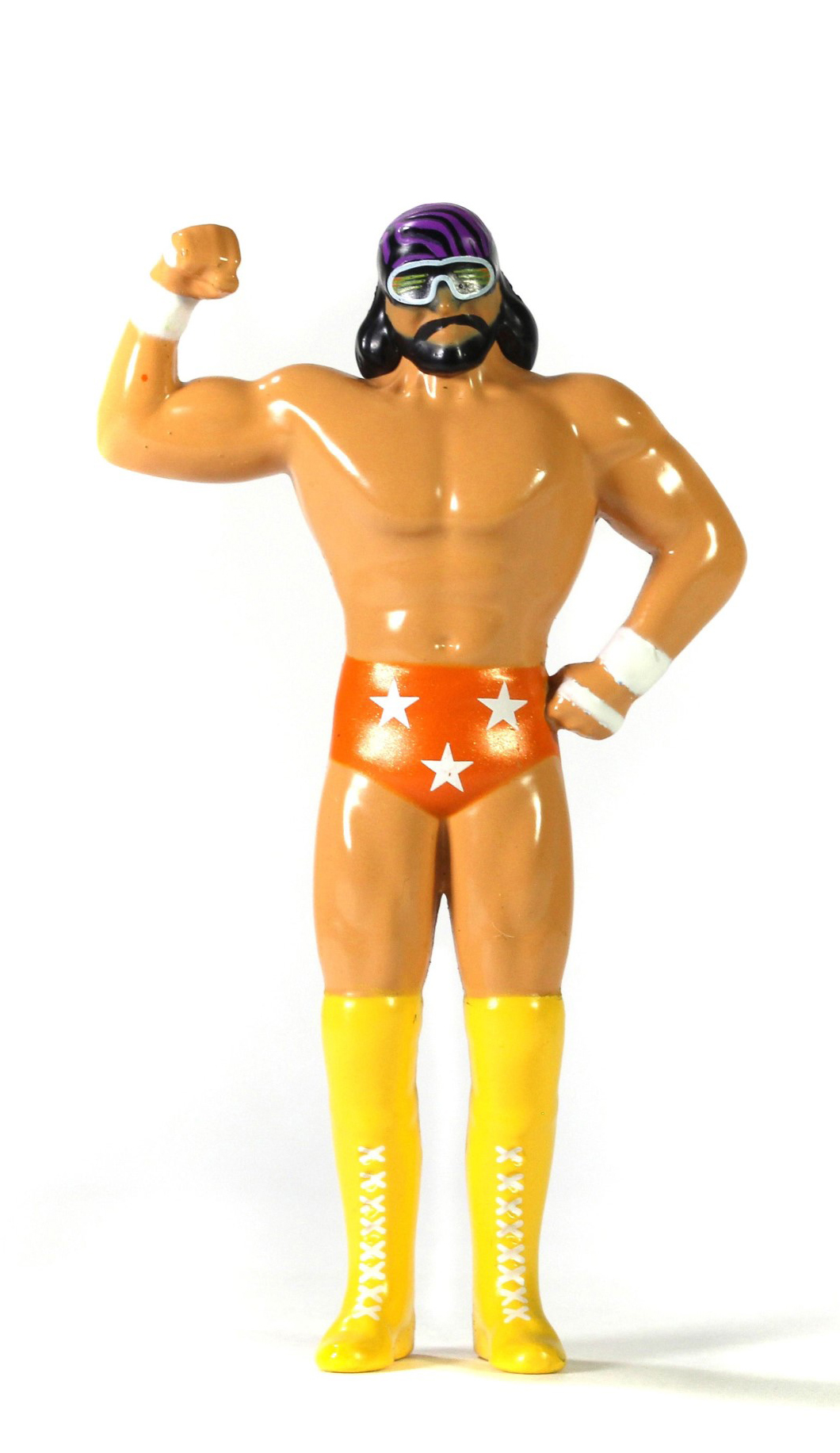 Passend zum Ford Bronco aus den 1973 er Jahren ist der US-amerikanische Wrestler "Macho Man" Randy Savage als Figur beigefgt.
