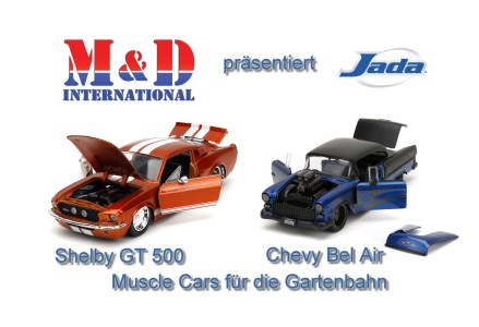 MD International präsentiert 2 Jada Muscle Cars