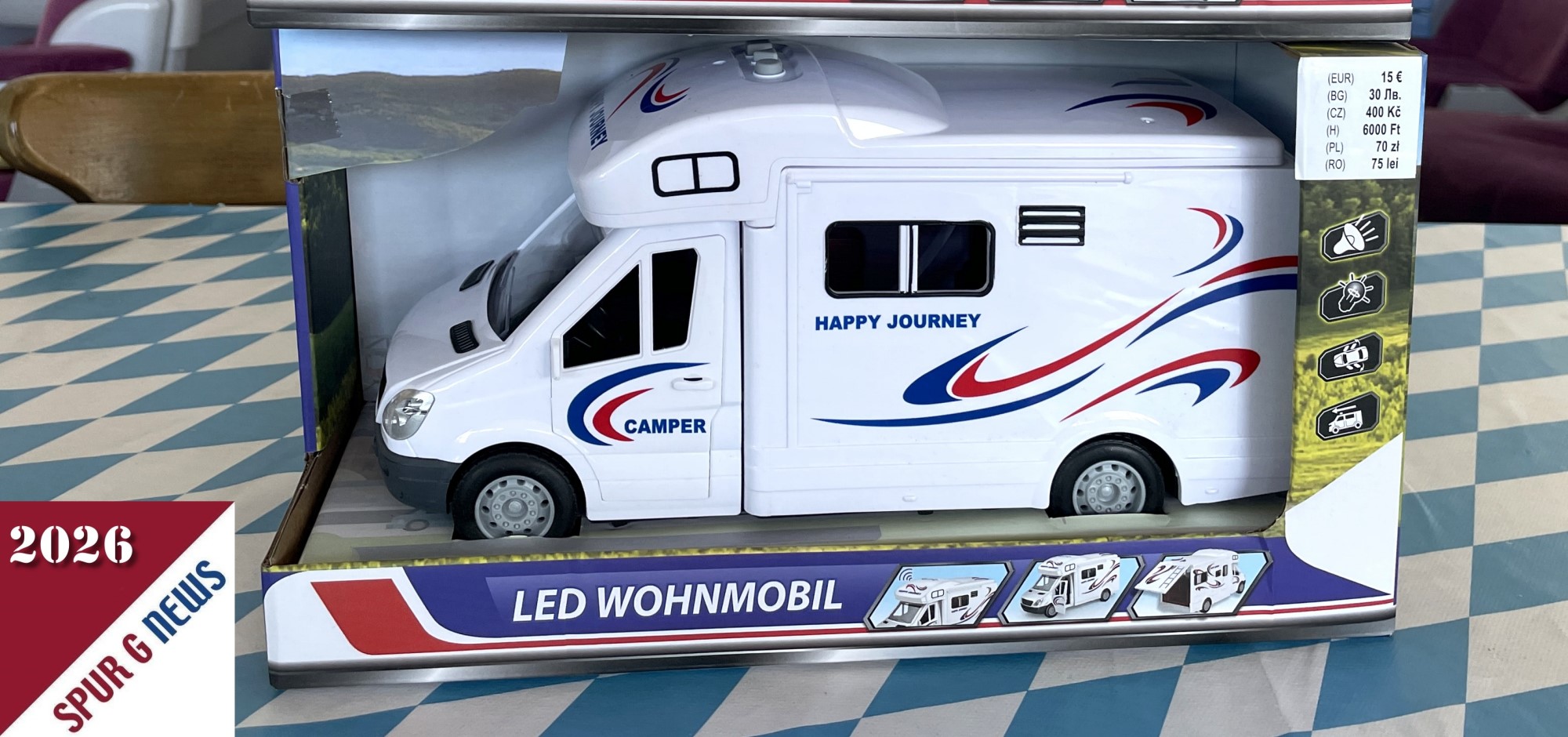 Wohnmobil f�r die Gartenbahn von TEDi ! 