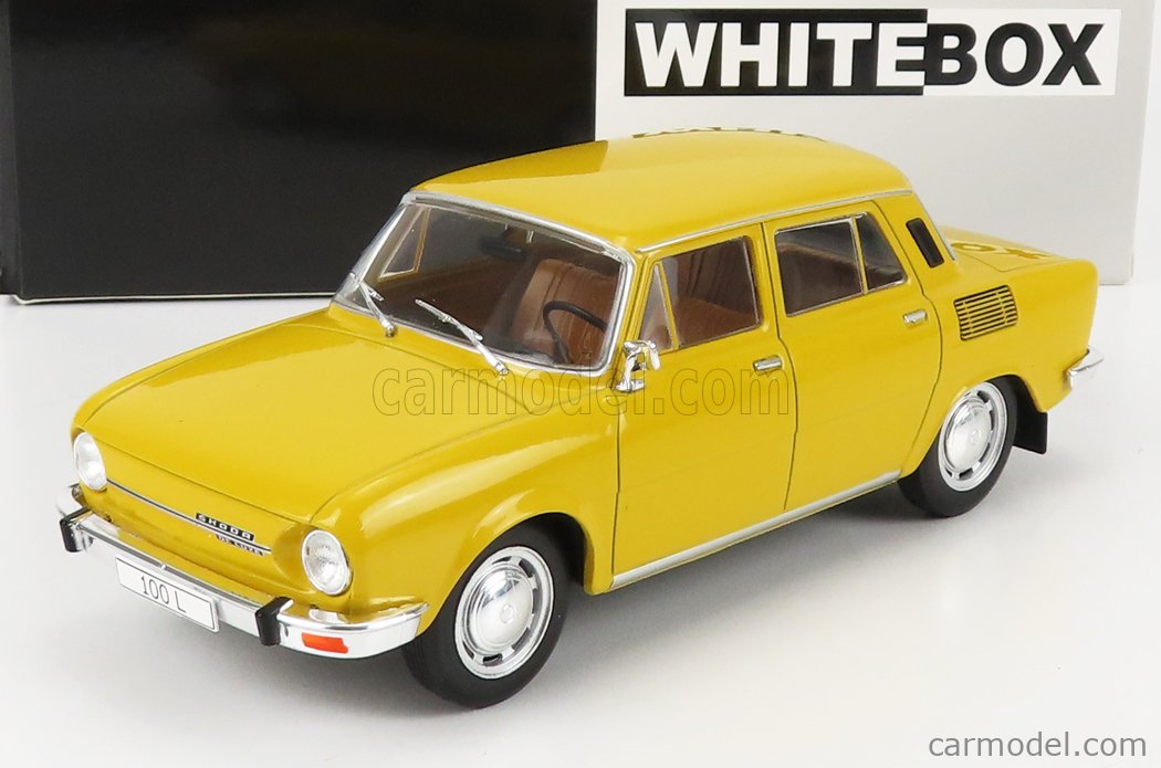 White Box Art. Nr. WB124139 - Baujahr 1969 - gelb, SKODA 100 L 