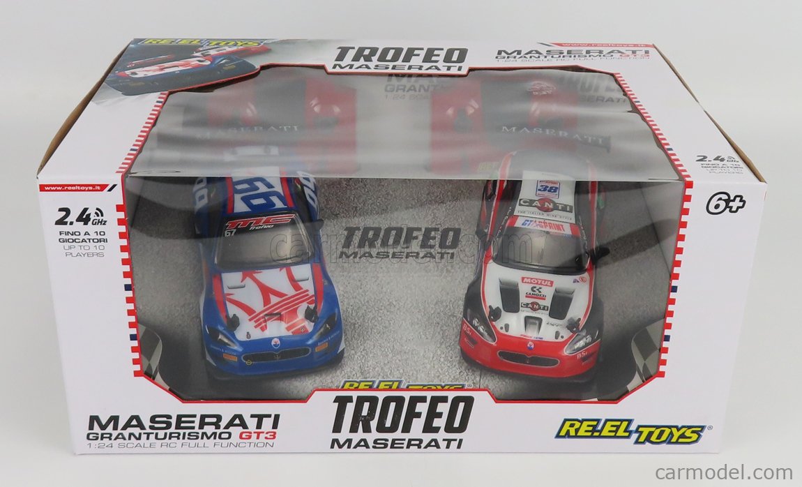 RE-EL TOYS - MASERATI - SET 2X GRANTURISMO GT3 TROFEO N 99 RACING 2015 + N 38 TROFEO RACING 2015