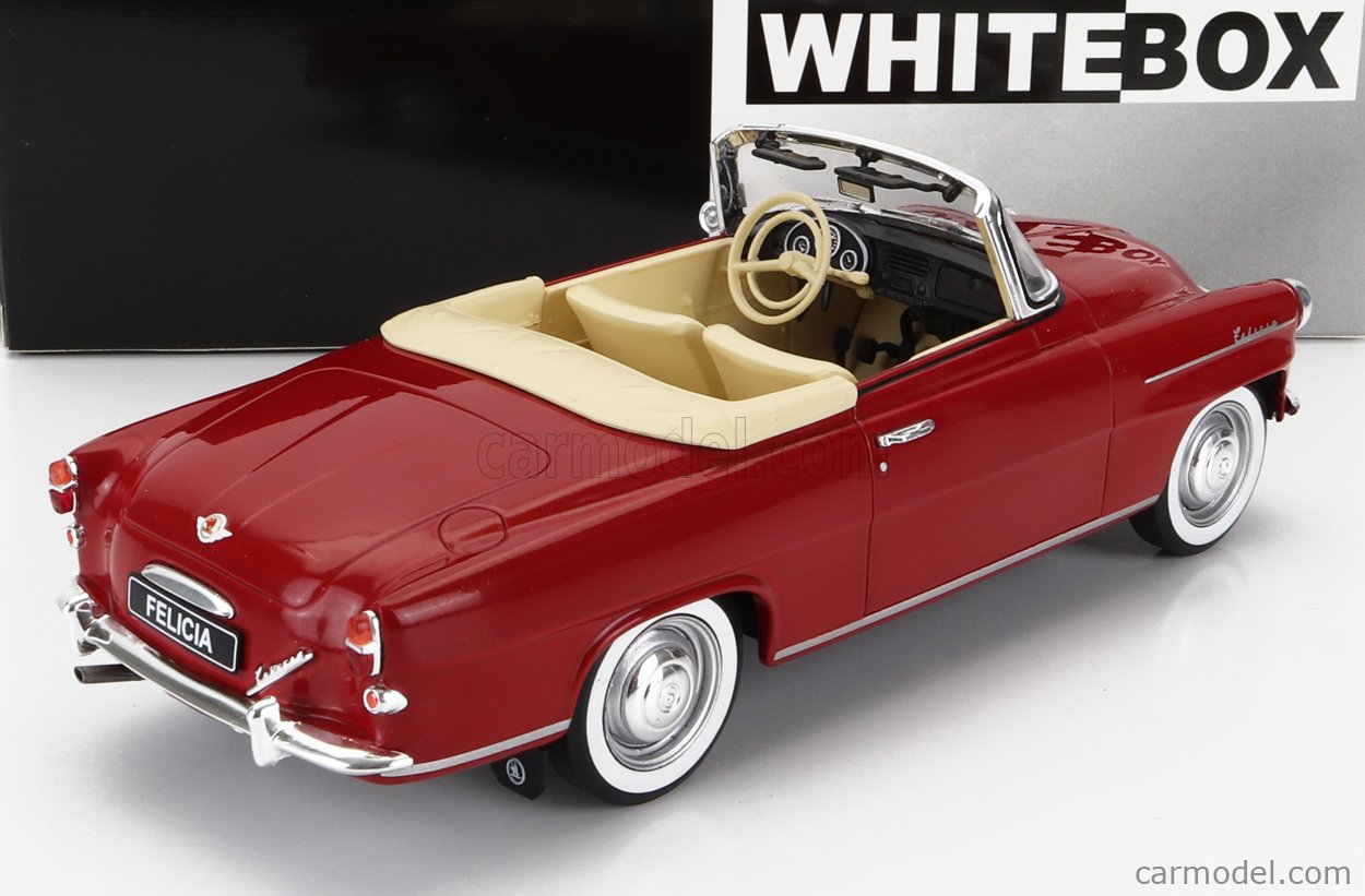White Box 124154, EAN 4052176757611, Skoda Felicia, rot, Cabriolet, Baujahr 1954