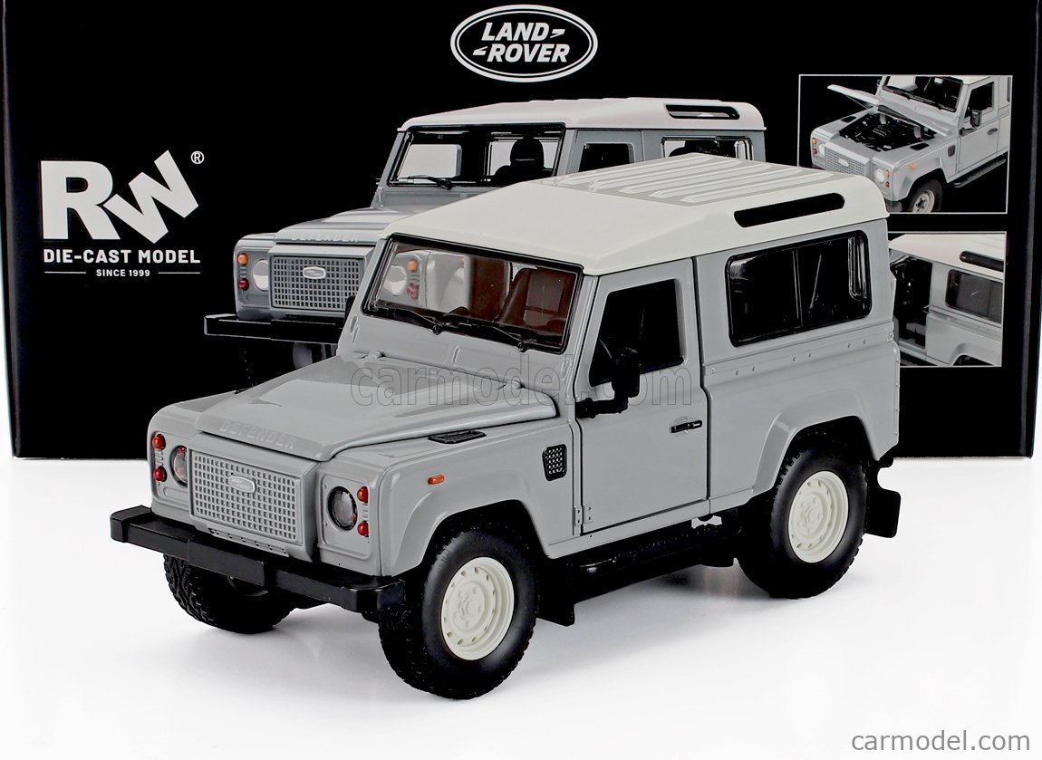 RE-EL Toys - Land Rover DEFENDER 90 CLASSIC WORK V8 ISLAY EDITION 2023 Grau/Weiss
