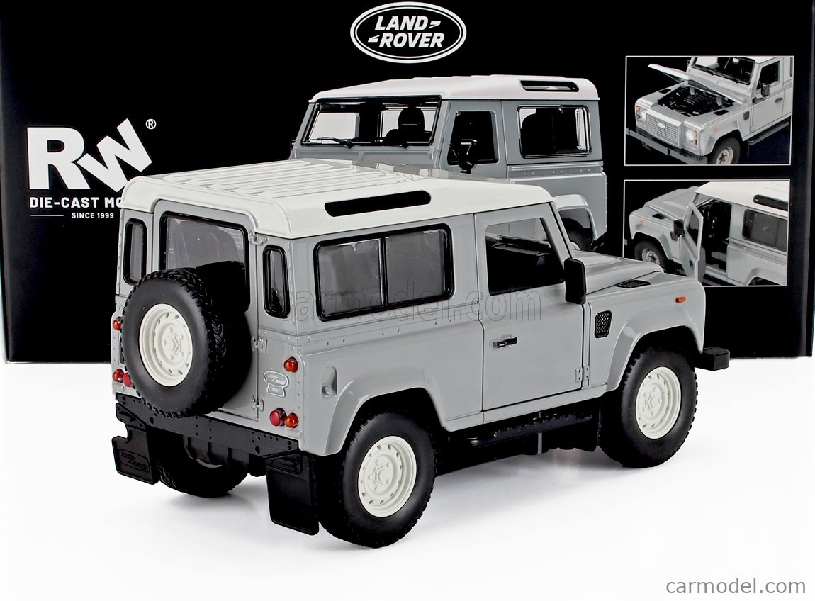RE-EL Toys - Land Rover DEFENDER 90 CLASSIC WORK V8 ISLAY EDITION 2023 Grau/Weiss