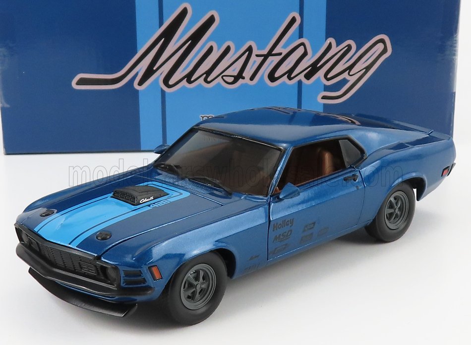 Ford USA -  Mustang Mach 1 Coupe 428 - Blaumetallic aus dem Jahre 1970 - M2 40300-86a oder modelcarswholesale 153787