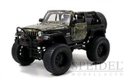 Jeep Warangler, Camouflage, 2007, Jada Model, Jada Toys, Fertigmodell 1:24, Scale 1:24, Neuheit 2015, JDC97143