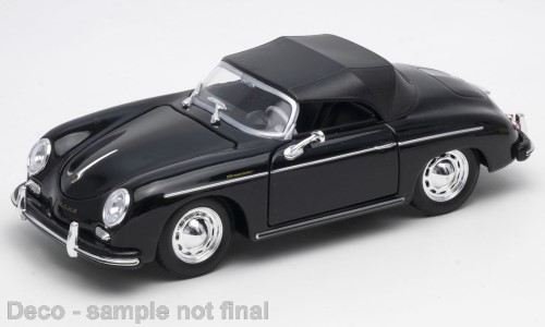Porsche 356 A Speedster - schwarz / schwarz geschlossen