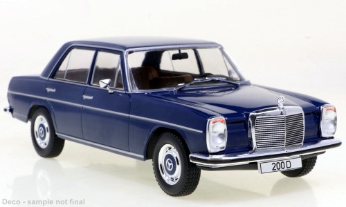 Neuheit, White Box, WB124195, Mercedes  200 D, W115, durnkelblau, BJ 1968