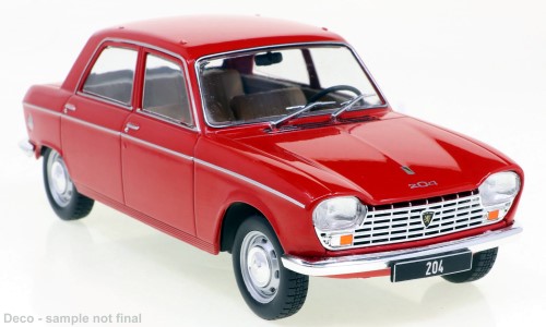 Peugeot 204, rot,Baujahr 1968, White Box, WB 124181