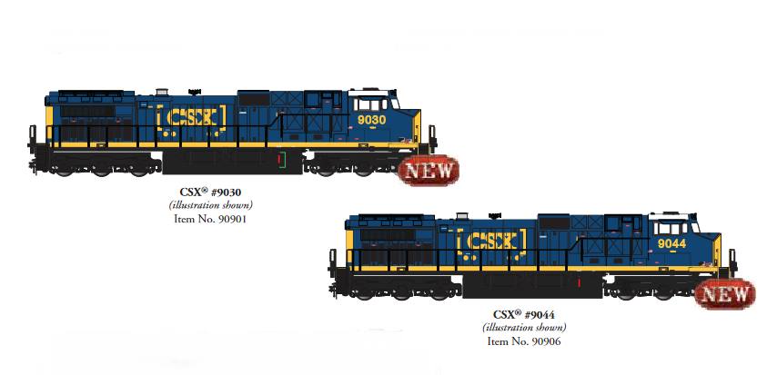 Artikel Nummer 90901 und 90906, Bachmann, CSX Transportation (CSXT) ist eine amerikanische Class-1-Eisenbahngesellschaft mit Sitz in Jacksonville (Florida). Sie befindet sich im Besitz der CSX Corporation und ist, neben der Norfolk Southern Railway, eine der größten Eisenbahngesellschaften des nordamerikanischen Kontinents östlich vom Mississippi.