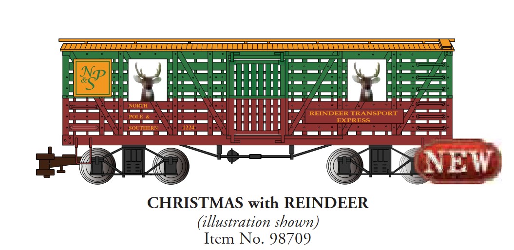 Bachmann Art. Nr. 98708, Reindeer Transport Express, North Pole and Southern Railway, NP&S # 1224 
