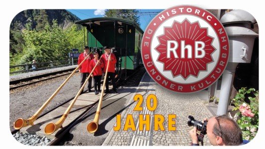 20 Jahre Historic RhB - Fest in Bergün am 10. u. 11. Juni 2023
