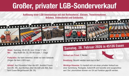 großer privater LGB Sonderverkauf in Essen