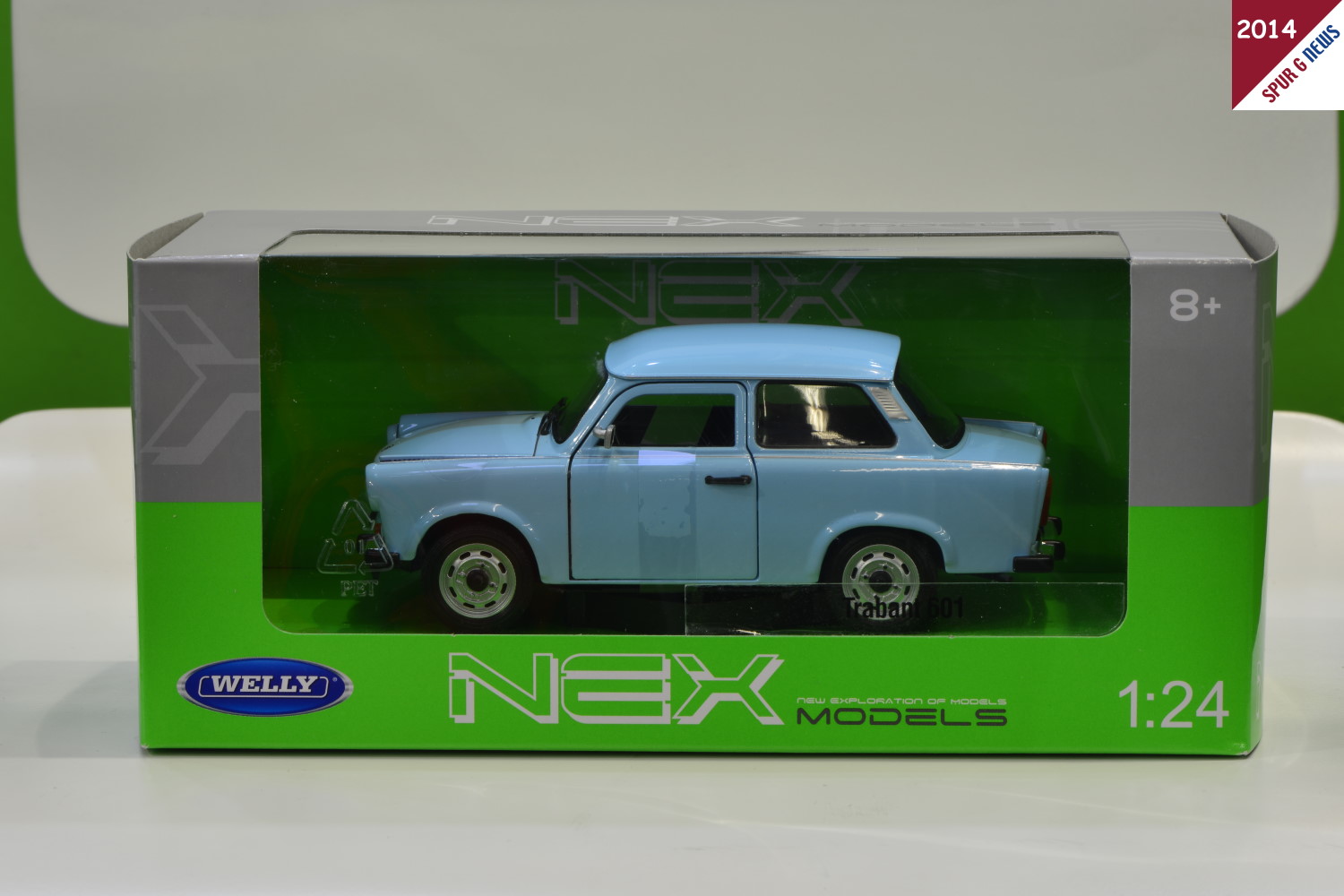 Trabant 601 - Das Kultauto - Neuheit von Welly auf der Spielwarenmesse 2014 - Lackierung: Hellblau 