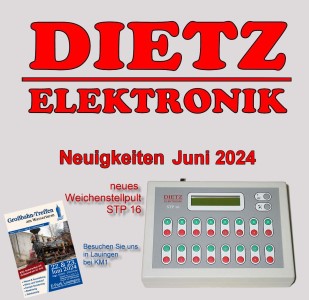 Neues von Dietz aus Hfen: STP 16 . Stand in Lauingen bei KM1 am 22. u. 23.06.