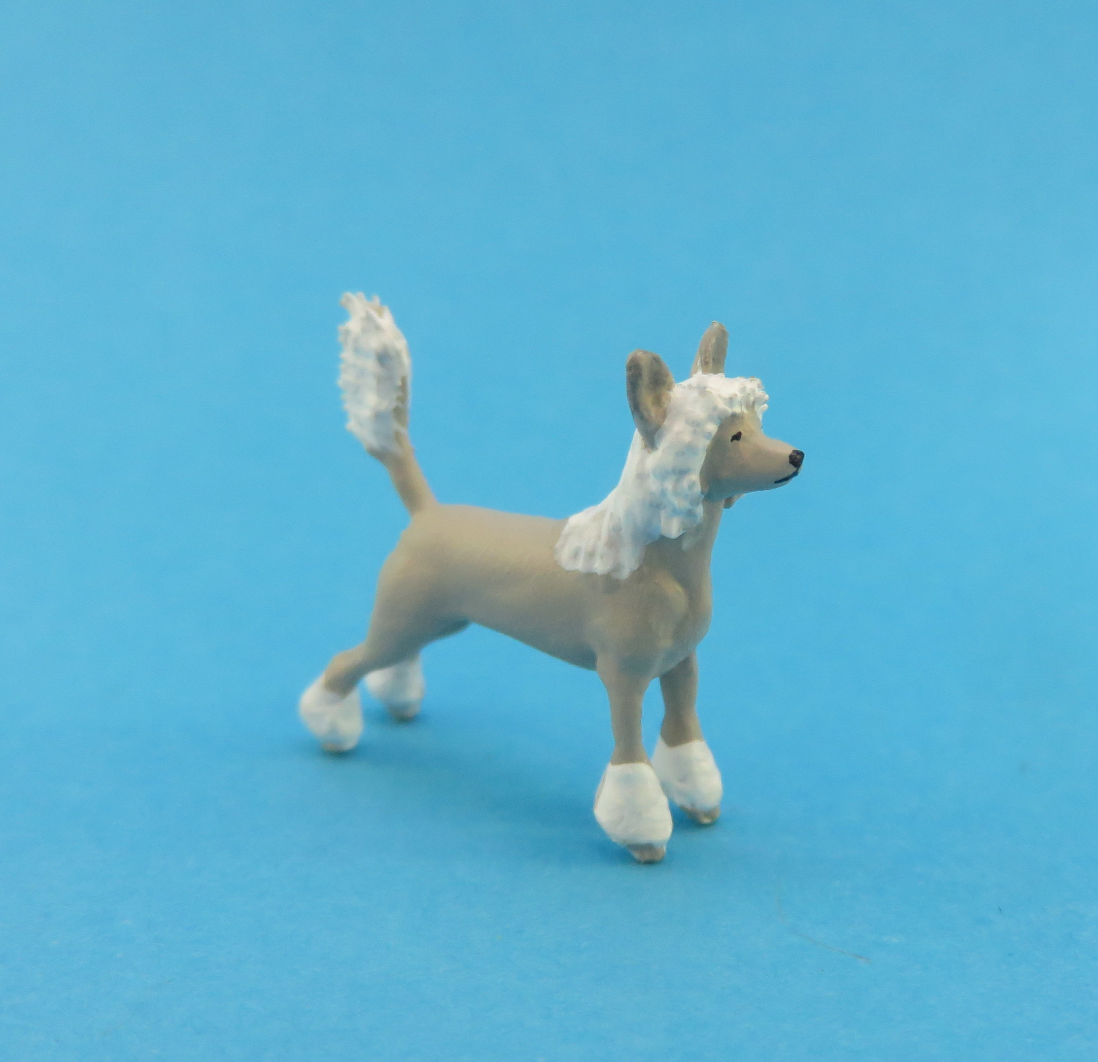 Schopfhund Chinese Crested Dog, Hund für die Gartenbahn, Hund in 1:22.5, Klingenhöfer
