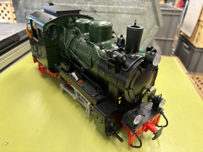 RBB - Dampflok Mh53 von LGB, in der Fertigung. 