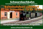 Einladung zum Bahnhofsfest und dem 25jhrigem Bestehen des Vereins Schwarzbachbahn