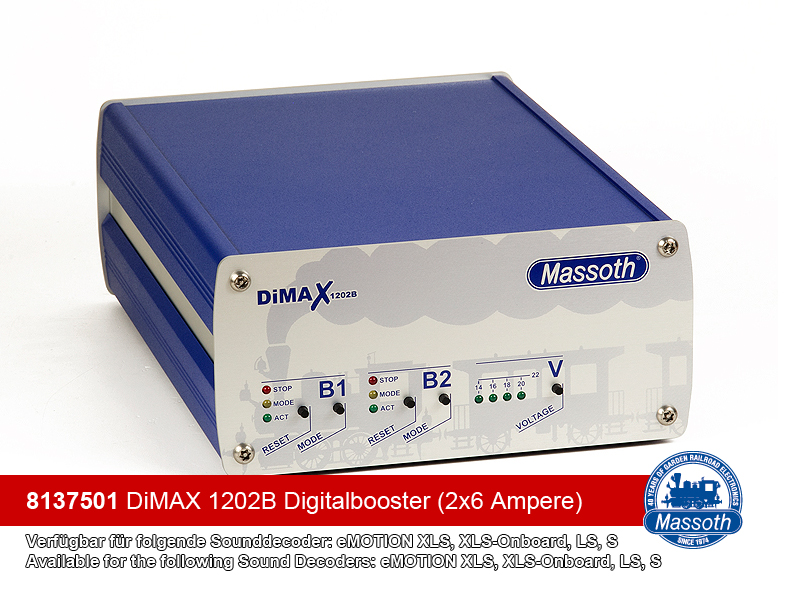 <8137501 DiMAX 1202B Digitalbooster (2x6A)