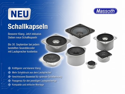 Massoth Herbstneuheiten 2026 - Schallkapseln