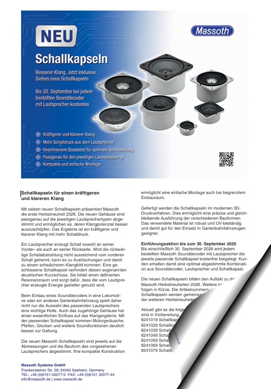 Im nebenstehenden PDF (auf das Bild klicken und downloaden) finden Sie die Informationen zu den Neuheiten. 