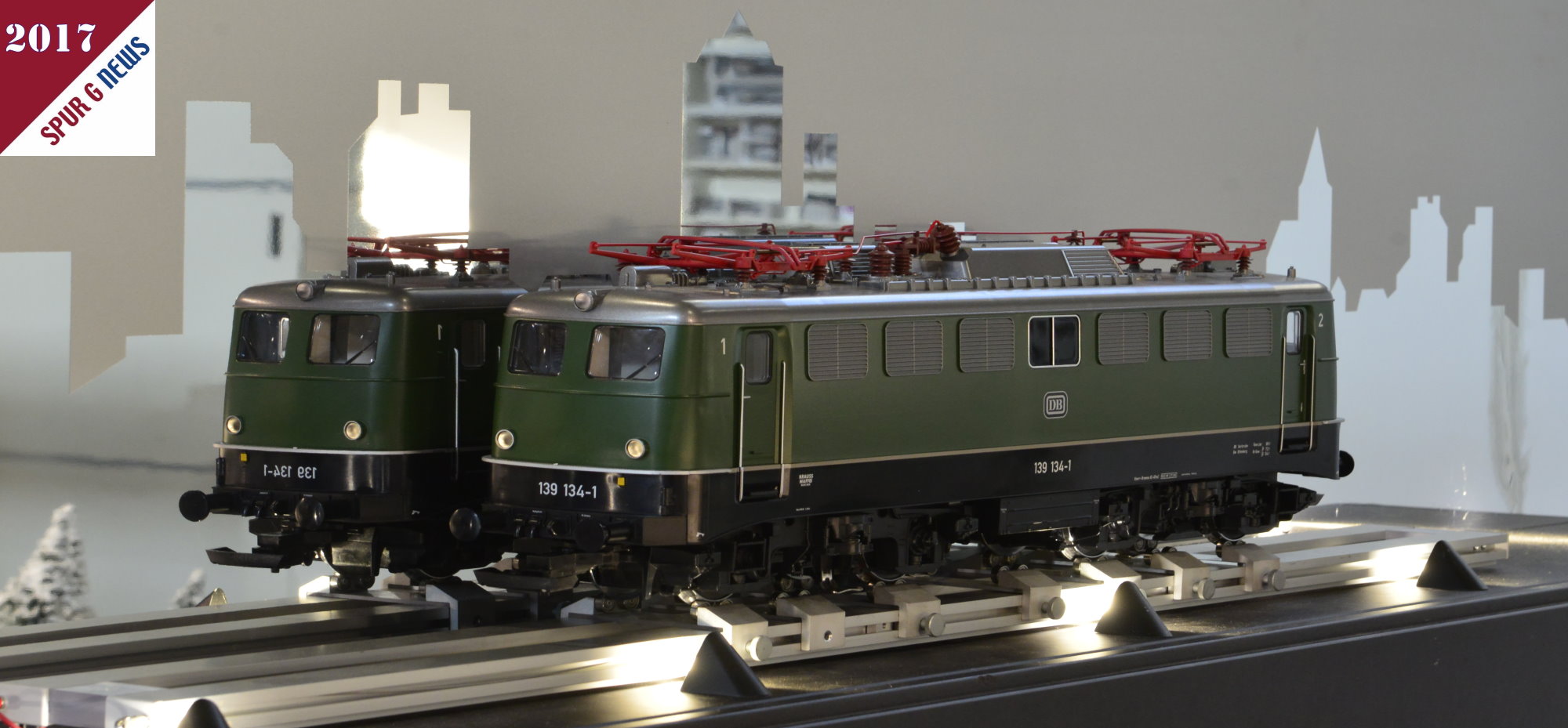 Bei LGB gibt es seit Jahren nicht nur die Schmalspurbahnen im Modell sondern auch Regelspurlokomotiven. Hier ist die BR 139 auf der Leipziger Messe zu sehen. 