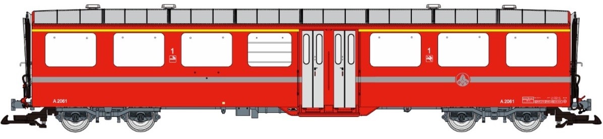 Mitteleinstiegswagen der BVZ (Brig-Visp-Zermatt Bahn) 