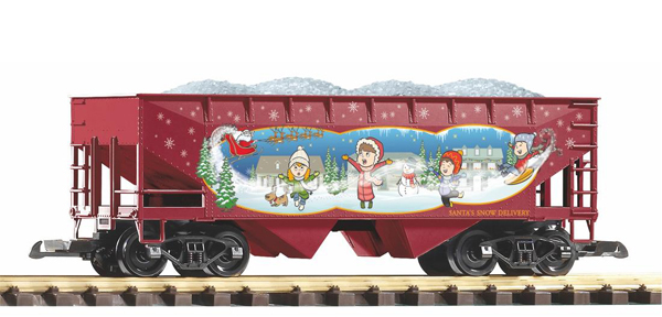 G Schttgutwagen aus der Weihnachtsserie "Santas Snow" - Der Wagen hat eine abnehmbare Schnee- bzw. Eiskristall-Ladung