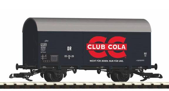G gedeckter Gterwagen "Club Cola" mit Tren zum ffnen - Art. Nr. 37959
