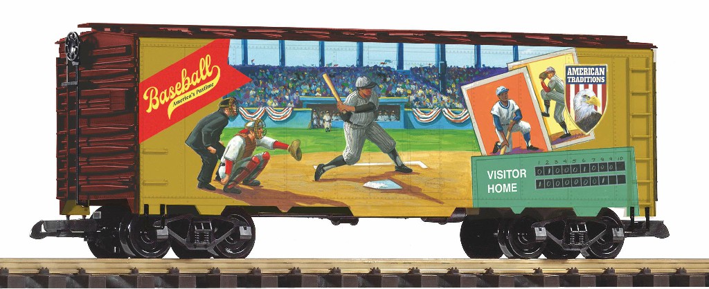 G Güterwagen, Kühlwagen aus der Serie "Amerikanische Traditionen" mit dem Thema Baseball  , Art. Nr. 38923