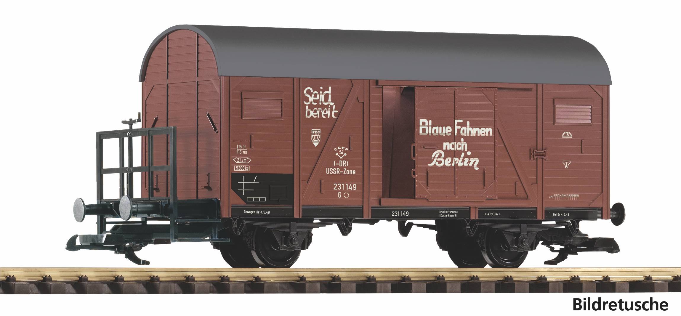 PIKO 37977 - G Gedeckter Güterwagen FDJ